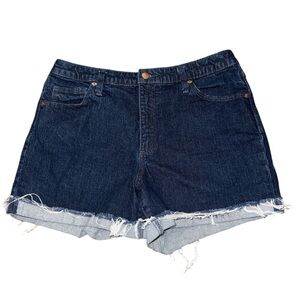 Universal Threads Vintage Midi High Rise Dark Denim Jean Shorts 14/32R